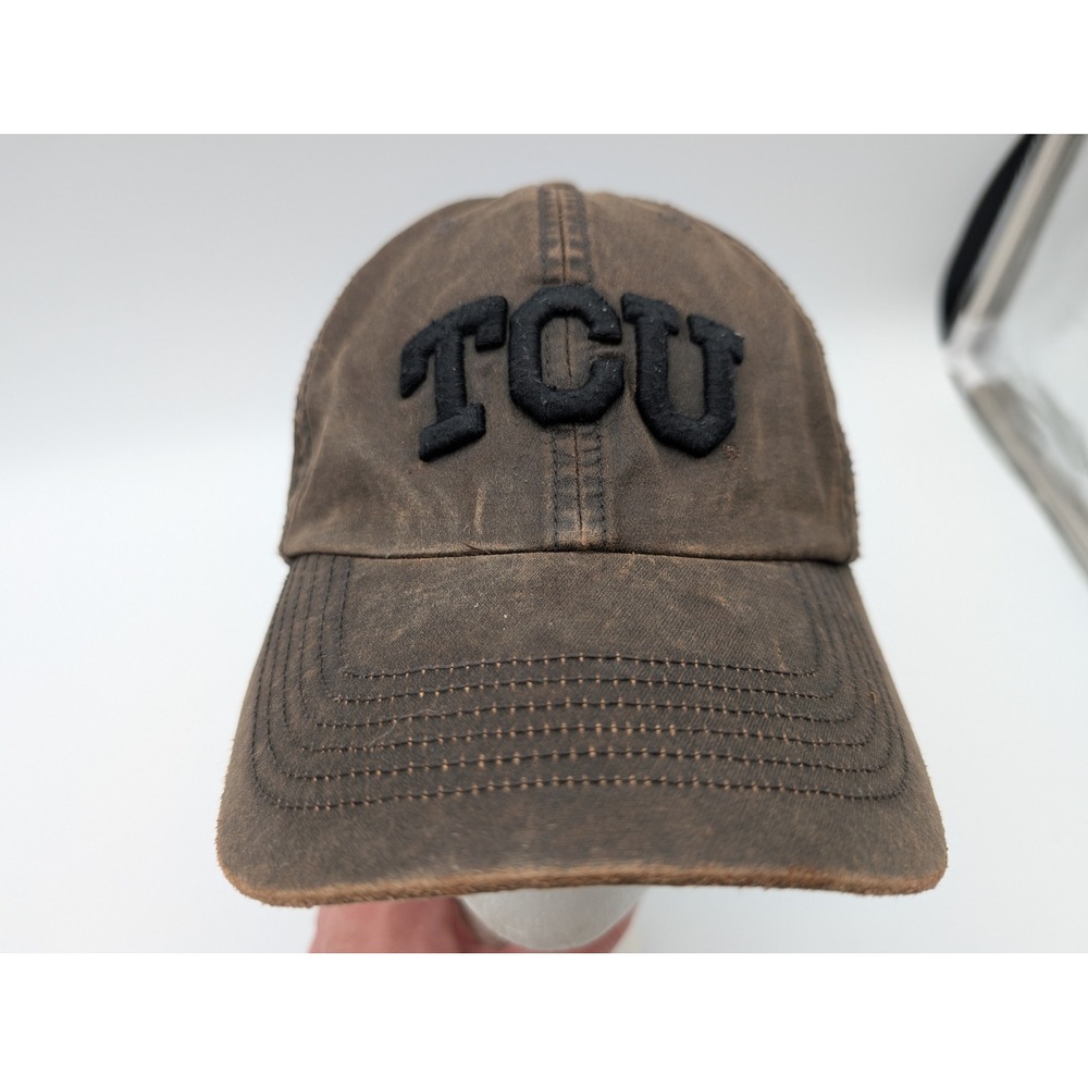 TCU Horned Frogs 47 Twins Brown Distressed Adjustable Baseball Hat OSFA